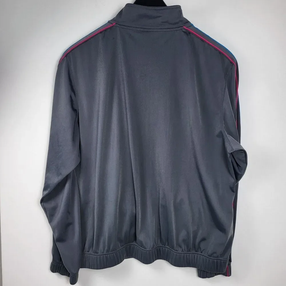 Nike Men's Practice Grey Basketball Zip-Up Training Jacket ‎ Size Large Pockets